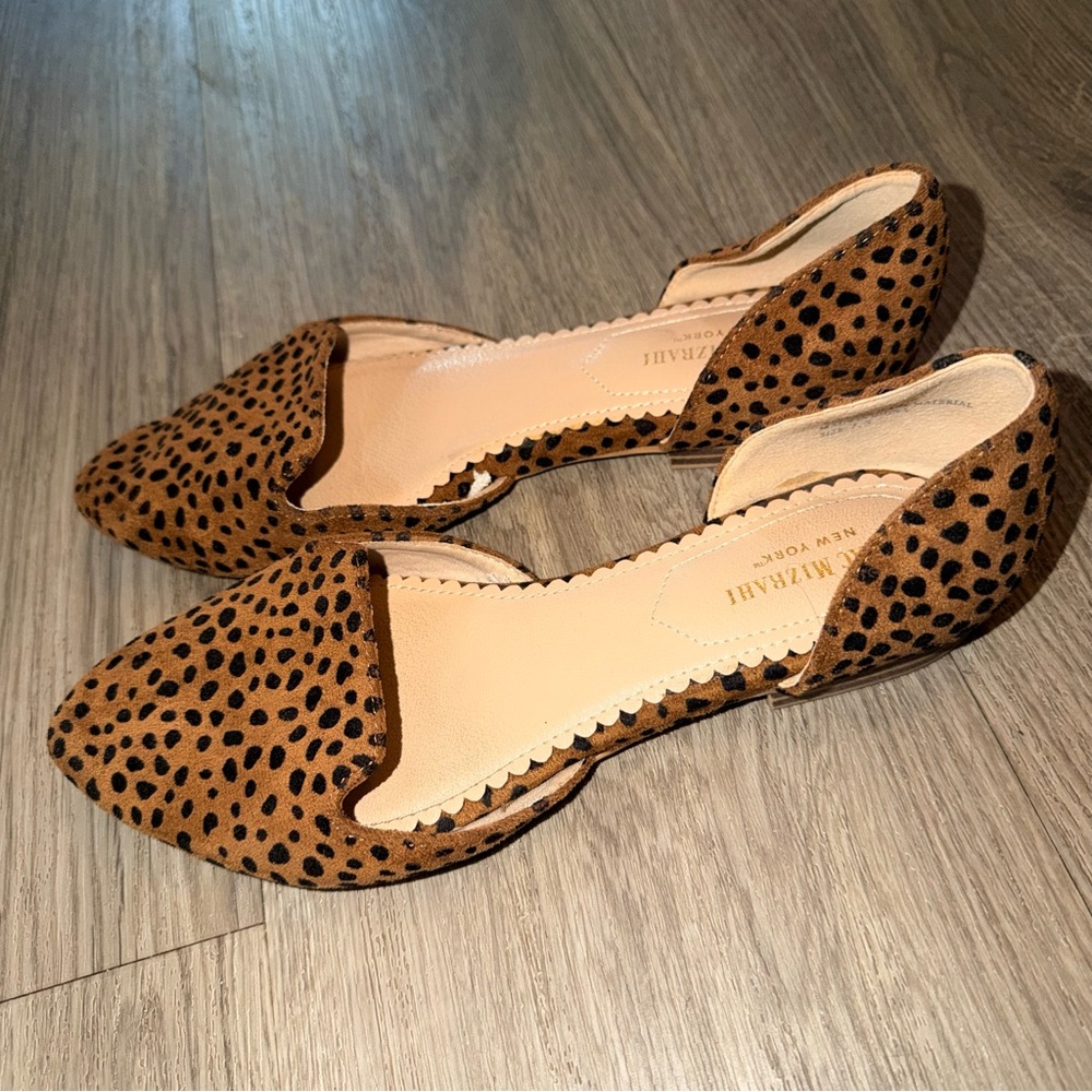 Isaac Mizrahi Brown and Black D'Orsay Flats